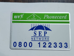 United Kingdom-(BTP097)-SEP NETWORK-(123)(5units)(224E51296)(tirage-7.471)(price Cataloge-3.00£-mint) - BT Emissions Privées