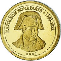 Monnaie, Congo, Napoléon Bonaparte, 1500 Francs CFA, 2007, FDC, Or - Kongo (Dem. Republik 1998)