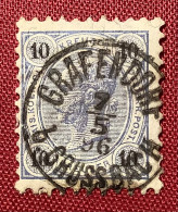 GRAFENDORF B.GRUSSBACH 1896 Hrušovany Nad  Jevišovkou Tschechien Mähren LUXUS-Stempel Österreich (Austria Czech Republic - Oblitérés