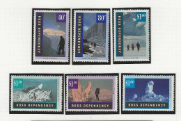 1996 MNH Ross Dependency Mi 38-43 Postfris** - Unused Stamps