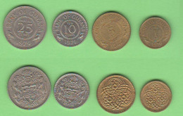 Guyana 1 + 5 + 10 + 25 Cents Typological - Different Dates - Guyana