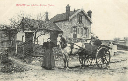 LE PUYRAULT MOSCOU PAR CHATILLON COLIGNY ATTELAGE CHARETTE - Autres & Non Classés