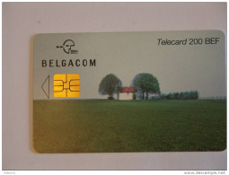 Telefoonkaart Telecard Belgacom Belgique België Landschap Geldig To 2002 - Avec Puce