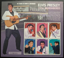 Guyana, 1996, Mi 5656-5661, 60th Birth Anniversary Of Elvis Presley (1995), Sheet Of 6v, MNH - Elvis Presley