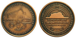 AC - AFYONKARAHISAR CITY OF GASTRONOMY COMMEMORATIVE BRONZE COIN PROOF UNCIRCULATED TURKEY 2020 - Turkey