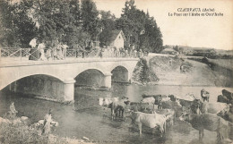Clairvaux * Le Pont Sur L'aube Et Outr'Aube * Abreuvoir Vaches * Attelage * Villageois Enfants - Sonstige & Ohne Zuordnung