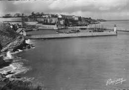 Belle Ile Isle En Mer Le Palais CPA CMPS 56 Morbihan Jetée Phare Mer Port Citadelle Photo N/B - Belle Ile En Mer