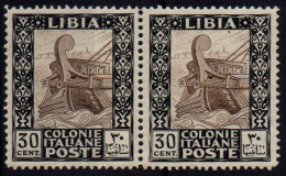 Libia 1924-29 - Pittorica - Coppia 30 Cent. - Nuovo Gomma Integra - MNH** - (Descrizione) - Libye