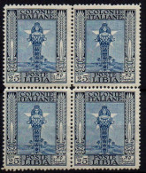 Libia 1924-29 - Pittorica -Quartina 25 Cent. - Nuovo Gomma Integra - MNH** - Libië