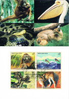 Nations Unies (Vienne) - Protection De La Nature : Espèces Menacées D'extinction (VII) CM 307/310 (année 1999) - Cartes-maximum