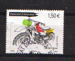 2021 (Moto Bailen Guai,fabriqué En Andorre) Timbre Oblitéré, 1 ère Qualité - Used Stamps