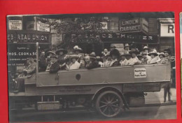 GERMANY BERLIN  CHARABANC   RP ROYAL INSTITUTE OF PUBLIC HEALTH TOUR 1912 - Bus & Autocars