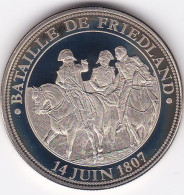 Medaille, Bataille De Friedland , Juin 1807,, Napoléon Bonaparte,  En Copper Nickel FDC - Royal / Of Nobility