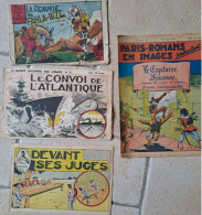 RECITS COMPLETS Lot De 4 Guerre Racontée Par L Image N°20 AVENTURE EN IMAGE N°34 1946, OURAGAN 1948 LE CORSAIRE - Bücherpakete