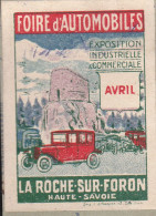 VIGNETTE SUR FRAGMENT / FOIRE D'AUTOMOBILES / LA ROCHE-SUR-FORON  HAUTE-SAVOIE 74 - Vignettes De Fantaisie