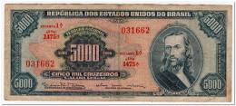BRAZIL,5000 CRUZEIROS,1964,P.174b,F-VF - Brésil