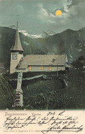 Zweisimmen Kirche Au Clair De Lune Im Mondschein In The Moonlight 1906 Cachet Thun - Zweisimmen