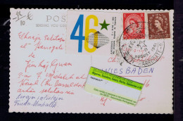 Sp9879 ENGLAND Languages Harrogate "46th ESPERANTO Universal Congress" VIGNETTE Special Postcard Issue About Mailed 1961 - Esperanto