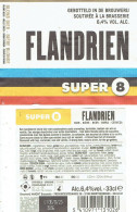 Cyclisme,Tour Des Flandres 2 Étiquettes Super 8 Flandrien Alc 6,4 % Brouwerij Haacht, Boortmeerbeek (Coffret La Course) - Bier