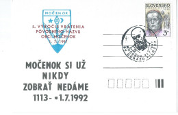Slovakia Postcard  1997 - Mocenok,St.Gorazd, - Briefe U. Dokumente