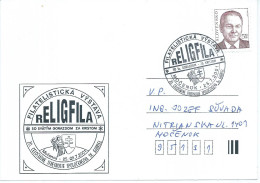 Slovakia Postcard  2001 - Philatelic Exhibition RELIGFILA,religion - Cartas & Documentos