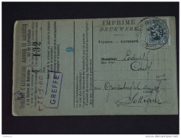 Carte Caisse De Retraite Sint-Lievens-Essche Naar Sotteghem 1930 Lijfrentekas Heraldieke Leeuw  (ref 125) - 1929-1937 Leone Araldico