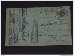 Carte Caisse De Retraite Fexhe-le-Haut-Clocher Vers Rocour 1931 Lijfrentekas Heraldieke Leeuw  (ref 126) - 1929-1937 Leone Araldico