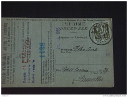 Carte Caisse De Retraite Marbais Vers Bruxelles 1933 Lijfrentekas Ceres (ref 215) - 1932 Ceres En Mercurius