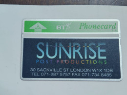 United Kingdom-(BTP113)-SUNRISE Post Productions-(142)(5units)(227A87129)(tirage-4.547)(price Cataloge-3.00£-mint) - BT Emissions Privées