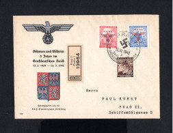 S3677-GERMAN EMPIRE-BOHEMIA & MORAVIA-Third Reich.MILITARY NAZI PROPAGANDA COVER Prag.1942.WWII.DEUTSCHES REICH.Brief - Briefe U. Dokumente