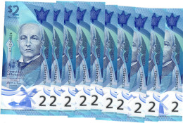 Barbados 10x 2 Dollars 2022 (2023) UNC - Barbados