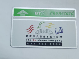 United Kingdom-(BTP115)-BROAD SYSTEM-(145)(5units)(228B13249)(tirage-5.823)(price Cataloge-3.00£-mint) - BT Emissions Privées