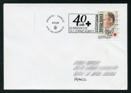 MONACO (2022) Oblitération 40 Ans Présidence SAS Prince Albert II Croix-Rouge Monégasque + Timbre, Red Cross, H. Dunant - Storia Postale