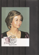 Espagne - Famille Royale - Reine Sophie ( CM De 1984 à Voir) - Tarjetas Máxima