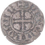 Monnaie, France, Philippe II, Denier, 1180-1223, Saint-Martin De Tours, TTB - 1180-1223 Filips II Augustus