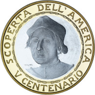 Italie, Médaille, 500 Ans De La Découverte De L'Amérique - Christophe - Altri & Non Classificati
