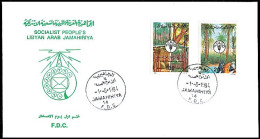 LIBYA 1984 FAO Food Nutrition Hunger Agriculture Forest (FDC) - Protection De L'environnement & Climat