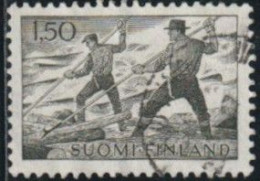 Finlande 1963 Yv. N°546 - Flottage Du Bois - Oblitéré - Used Stamps