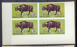 Inde (India) 348 - Buffle Buffalo 4 Non Dentelé Imperf Faune (Animals & Fauna) ** MNH - Vaches