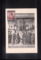 Vatican / Vatikan 1950 Painting Of Perugino Maximum Card - Cartoline Maximum