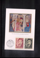 Vatican / Vatikan 1968 Airmail Set - Fra Angelico Painting Of Archangel Gabriel Maximum Card - Cartas Máxima