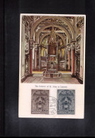 Vatican / Vatikan 1960 Roman Synode - The Interior Of St.John In Lateran Maximum Card - Cartas Máxima