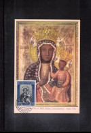 Vatican / Vatikan 1956 Black Madonna Of Czestochowa Maximum Card - Cartas Máxima