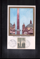 Vatican / Vatikan 1959 Obelisk At Piazza Del Popolo Rome Maximum Card - Cartes-Maximum (CM)