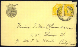 Canada Sc# 35X2 On Cover (d) (Toronto>Toronto) 1895 1.9 Small Queen - Covers & Documents