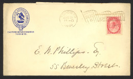 Canada Sc# 77 On Cover (b) Bickerdike Cancel 1899 8.31 Queen Victoria Numeral - Covers & Documents