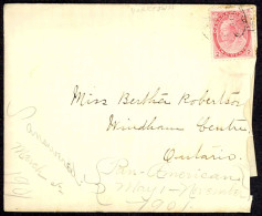 Canada Sc# 77 On Cover (d) Yorktown>Windham Centre 1901 1.1 2c Queen Victoria - Brieven En Documenten