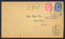 Canada Sc# 77, 79 On Cover (c) Bowmanville>Knowlton REGISTERED 1900 7.28 QV Num. - Storia Postale
