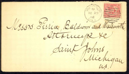 Canada Sc# 90 On Cover (b) 1906 2c King Edward VII - Briefe U. Dokumente