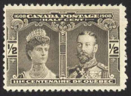 Canada Sc# 96 MH (a) 1908 ½c Black Brown Prince & Princess Of Wales - Nuovi